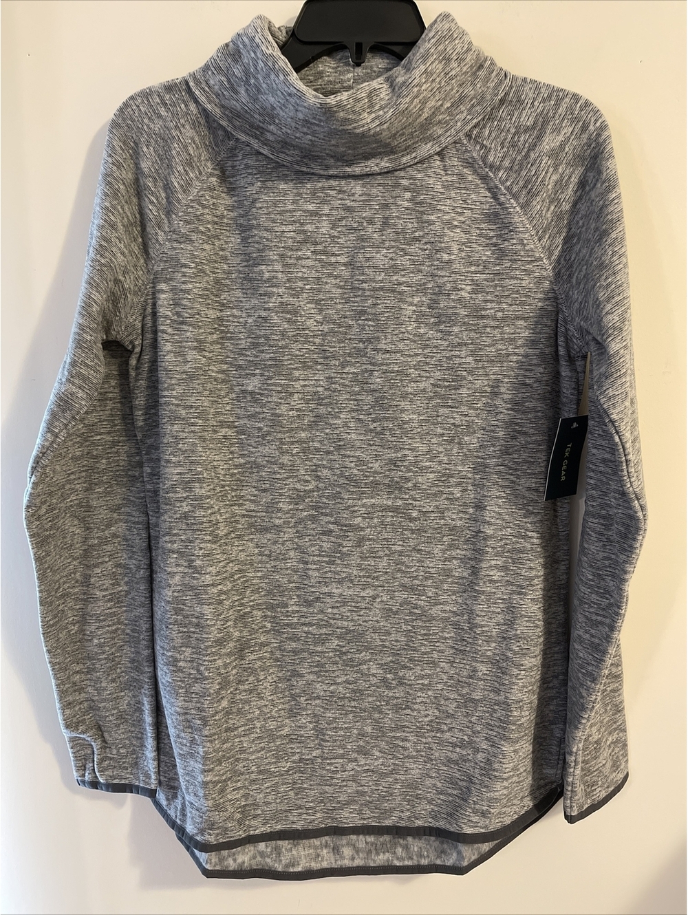 Tek Gear Womens Sm Gray Essential Gear Tunic Fleece Turtleneck Sweater NWT!A1884